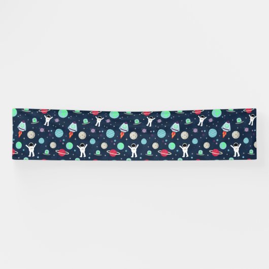 Banderoles Illustration de motif spatial (Horizontal)