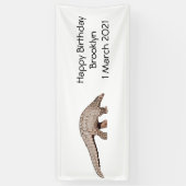 Banderoles Illustration de Pangolin (Vertical)