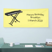 Banderoles Illustration de piano clavier (Salon professionnel)