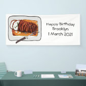 Banderoles Illustration de poitrine de dinde rôtie (Salon professionnel)