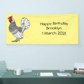 Banderoles Illustration de poulet Sebright (Salon professionnel)