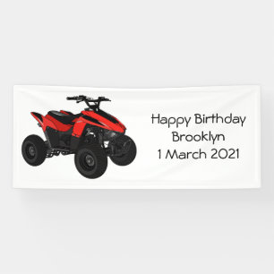 Banderoles Illustration de Quad bike atv