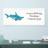 Banderoles Illustration de requin marteau (Salon professionnel)