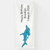 Banderoles Illustration de requin marteau (Vertical)