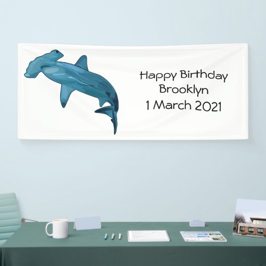 Banderoles Illustration de requin marteau (Salon professionnel)