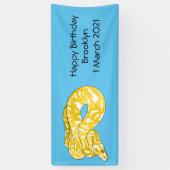 Banderoles illustration de serpent python birman de dessin an (Vertical)