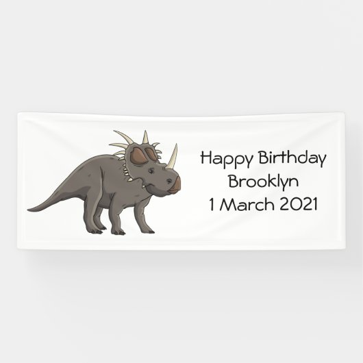 Banderoles Illustration de Styracosaurus (Horizontal)