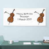 Banderoles Illustration de violoncelle (Salon professionnel)