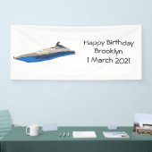 Banderoles Illustration de yacht (Salon professionnel)