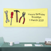 Banderoles Illustration des outils de menuiserie (Salon professionnel)