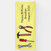 Banderoles Illustration des outils de menuiserie (Vertical)