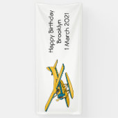 Banderoles Illustration d'hydravion (Vertical)