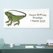 Banderoles Illustration d'Iguana (Salon professionnel)