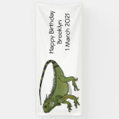 Banderoles Illustration d'Iguana (Vertical)
