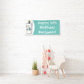 Banderoles Illustration drôle de réfrigérateur (En situation)