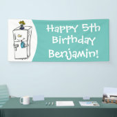 Banderoles Illustration drôle de réfrigérateur (Salon professionnel)