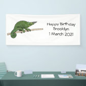 Banderoles Illustration du caméléon de Jackson (Salon professionnel)