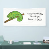 Banderoles Illustration du caméléon de la parson (Salon professionnel)