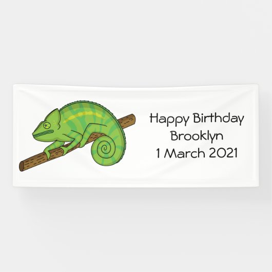 Banderoles Illustration du caméléon de la parson (Horizontal)