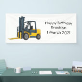 Banderoles Illustration du chariot élévateur (Salon professionnel)