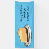 Banderoles Illustration du dessin animé Cheesecake (Vertical)