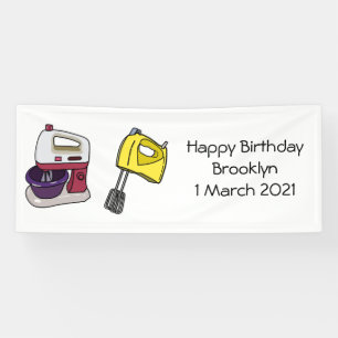 Banderoles Illustration du mixer