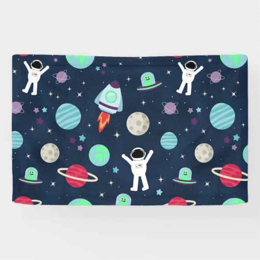 Banderoles Illustration du Motif spatial (Horizontal)