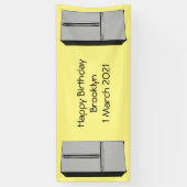 Banderoles Illustration du réfrigérateur de porte française (Vertical)