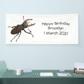 Banderoles Illustration du scarabée de stade (Salon professionnel)