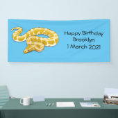 Banderoles Illustration du serpent python birman (Salon professionnel)