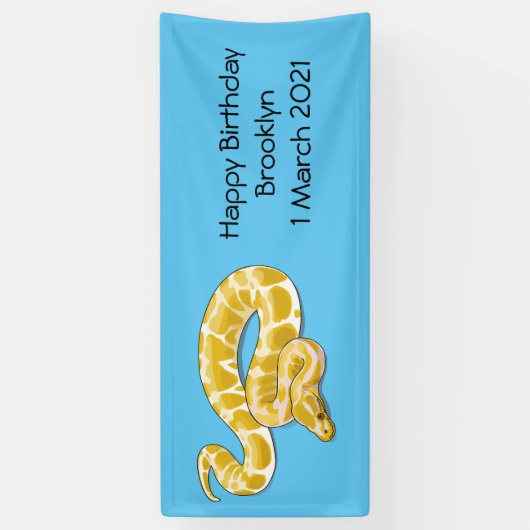 Banderoles Illustration du serpent python birman (Vertical)
