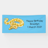 Banderoles Illustration du serpent python birman (Horizontal)