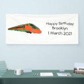 Banderoles Illustration du train à balles (Salon professionnel)