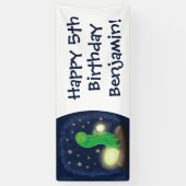 Banderoles Illustration du ver vert mou (Vertical)