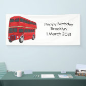 Banderoles Illustration d'un bus à deux étages (Salon professionnel)