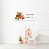 Banderoles Illustration d'un camion de nourriture pour chien (En situation)