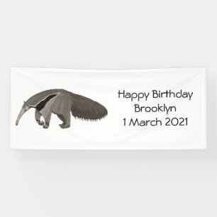 Banderoles Illustration d'un dessin animé d'Anteater