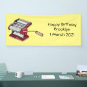 Banderoles Illustration d'un fabricant de pâtes alimentaires (Salon professionnel)