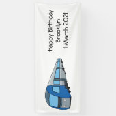 Banderoles Illustration d'un train électrique (Vertical)