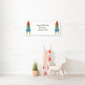 Banderoles Illustration d'un vaisseau de fusées (En situation)