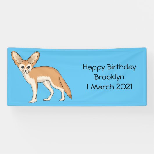 Banderoles Illustration Fennec fox (Horizontal)