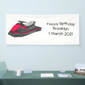 Banderoles Illustration Jet ski (Salon professionnel)