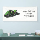 Banderoles Illustration Jet ski (Salon professionnel)