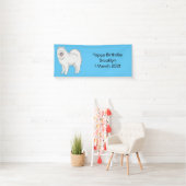 Banderoles Illustration Samoyed dog (En situation)