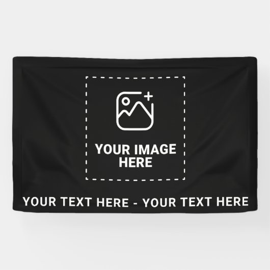 Banderoles Image et texte (Horizontal)