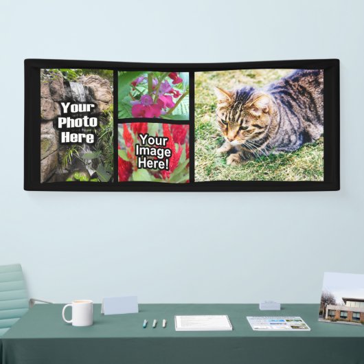 Banderoles Image horizontale de collage de photo de la (Salon professionnel)