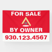 Banderoles Immobilier à vendre par le propriétaire (Horizontal)