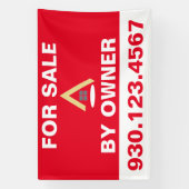 Banderoles Immobilier à vendre par le propriétaire (Verticale)