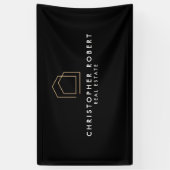 Banderoles Immobilier Noir Chic (Vertical)