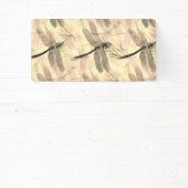 Banderoles Impression de libellules vintages (Insitu)